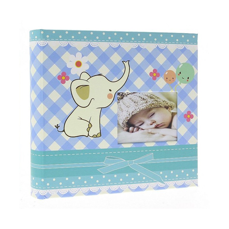 detsky fotoalbum 10x15200 baby4g s popisom modry